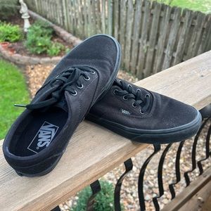 Black on black Vans